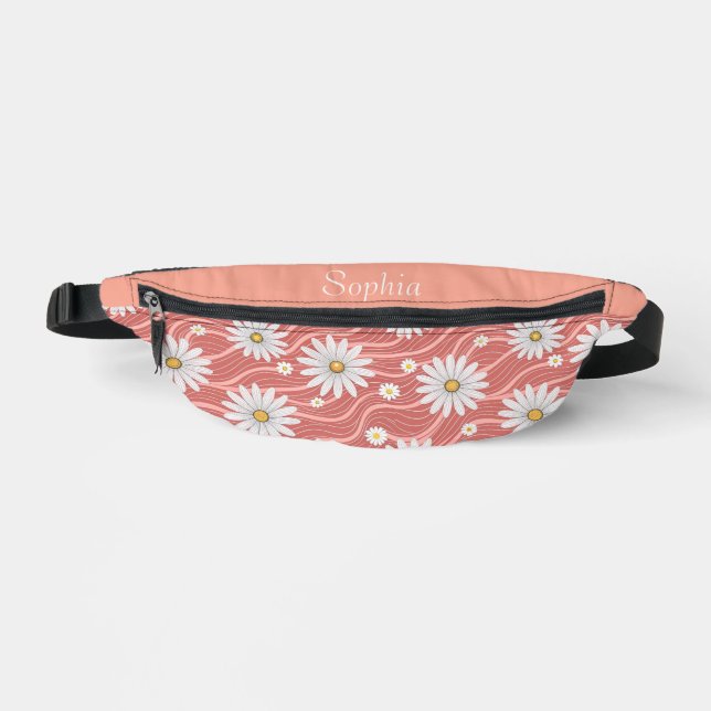 Sacs Banane Custom Wavy Pink Daisies (Recto)
