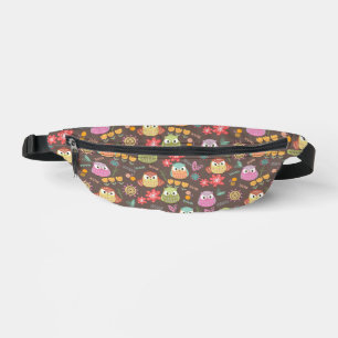 Sacs Banane Cute Owl Brown