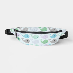 Sacs Banane Cute Pastel Whale Motif