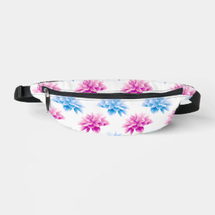 Sacs Banane Dahlia Rose, Dahla Bleue, Motif Floral, Fleurs