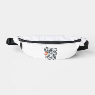Sacs Banane Dame Chien Fou Typographie Vintage Amoureux Des An