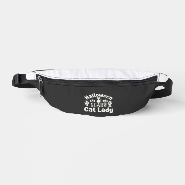 Sacs Banane Dame de chat effrayante Halloween_1 (Recto)