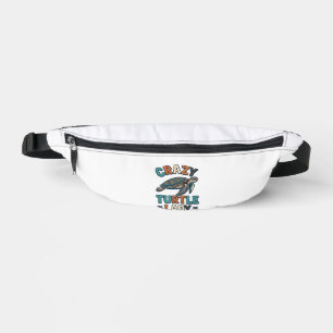 Sacs Banane Dame Tortue Folle Design de Chemise Vintage Tortue