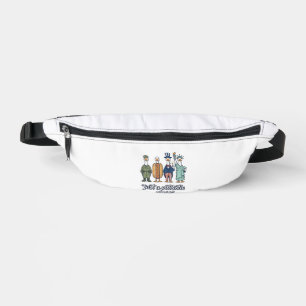 Sacs Banane Défilé d'oies patriotiques Chemise vectorielle vin