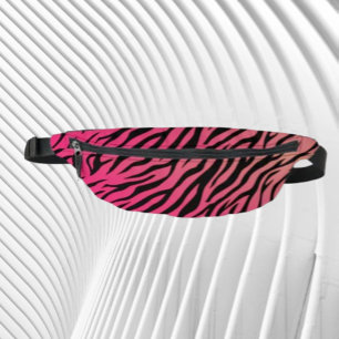 Sacs Banane Dégradé Rayures de Tigre – Rose Chaud à Orange