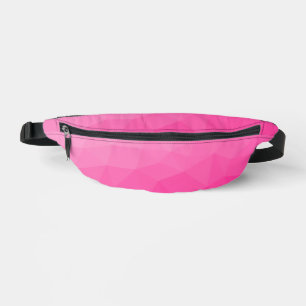 Sacs Banane Dégradé rose chaud motif en maille géométrique