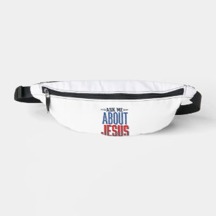 Sacs Banane Demandez-moi à propos de Jésus Design de chemise c