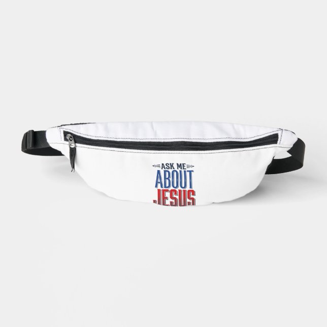 Sacs Banane Demandez-moi à propos de Jésus Design de chemise c (Recto)