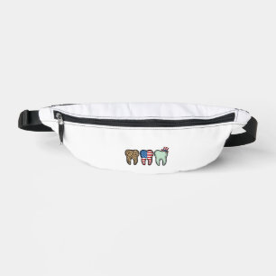 Sacs Banane Dentiste Patriotique Dent Vintage Léopard Chemise
