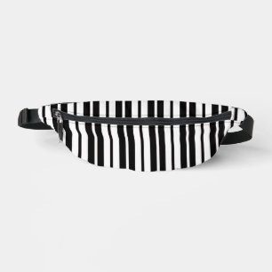 Sacs Banane Design Motif de bandes verticales en noir blanc