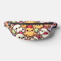 Design Motif de poulet de Chibi Cute
