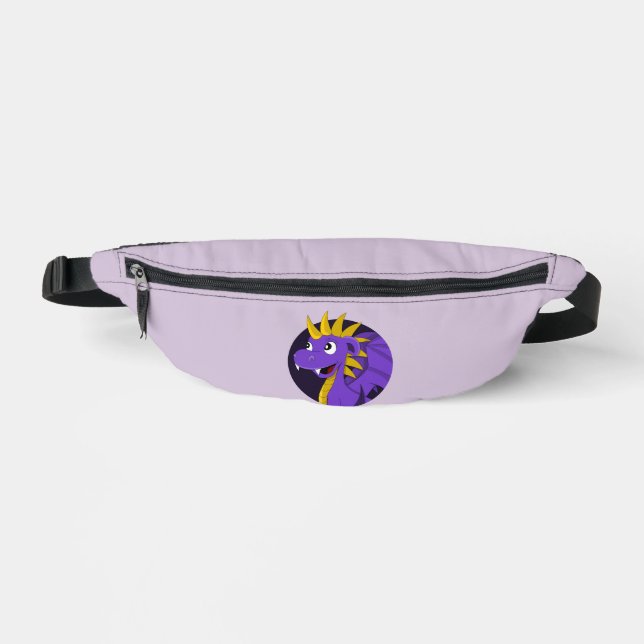 Sacs Banane Dessin animé de dragon violet  (Recto)