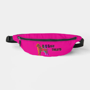 Sacs Banane Doggie Traite Logo Novelty Hot Rose