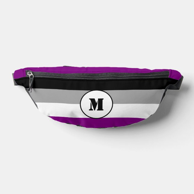 Sacs Banane Drapeau d'asexualité personnalisé  (Poser)