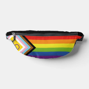 Sacs Banane Drapeau de fierté intersexe de SlipperyJoe's fond 