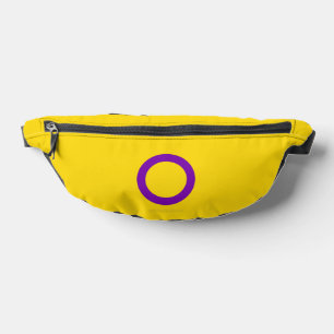 Sacs Banane Drapeau de fierté intersexe de SlipperyJoe's fond 