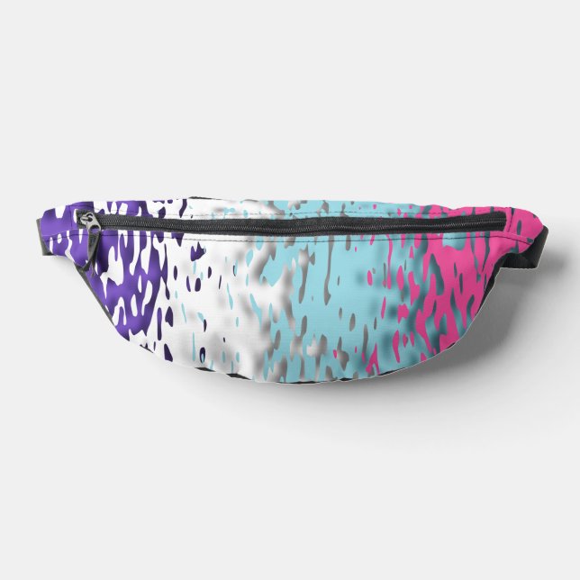 Sacs Banane Drapeau de fierté multisexuel funky trippy ondulé  (Poser)