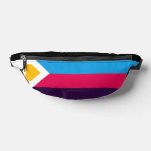 Sacs Banane Drapeau de fierté polyamoureuse tricolore de Slipp