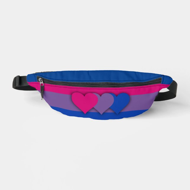 Sacs Banane Drapeau de la bisexualité (Recto)