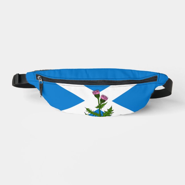 Sacs Banane Drapeau écossais et chardon (Recto)