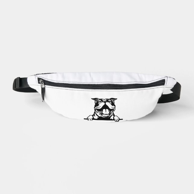 Sacs Banane Drôle joyeux Bulldog (Recto)