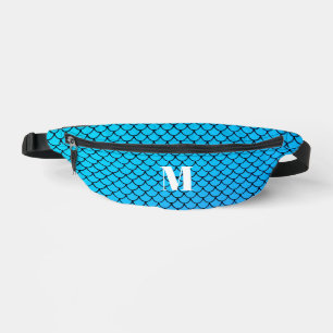 Sacs Banane Écaille de sirène de mer bleue amusante et tendanc