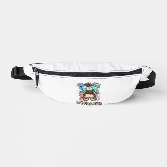Sacs Banane École Nurse Life Messy Bun (Recto)
