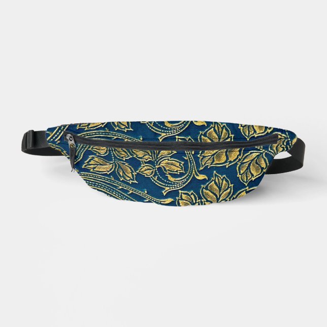 Sacs Banane Élégance Bleu Doré (Recto)