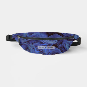 Sacs Banane Elégant bleu rose bleu foncé fleurs bleu bleu flor