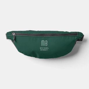 Sacs Banane Élégant Monogramme Vert