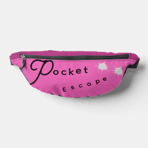 Sacs Banane Élégant Pocket Pink Échapper Couper Fanny Pack