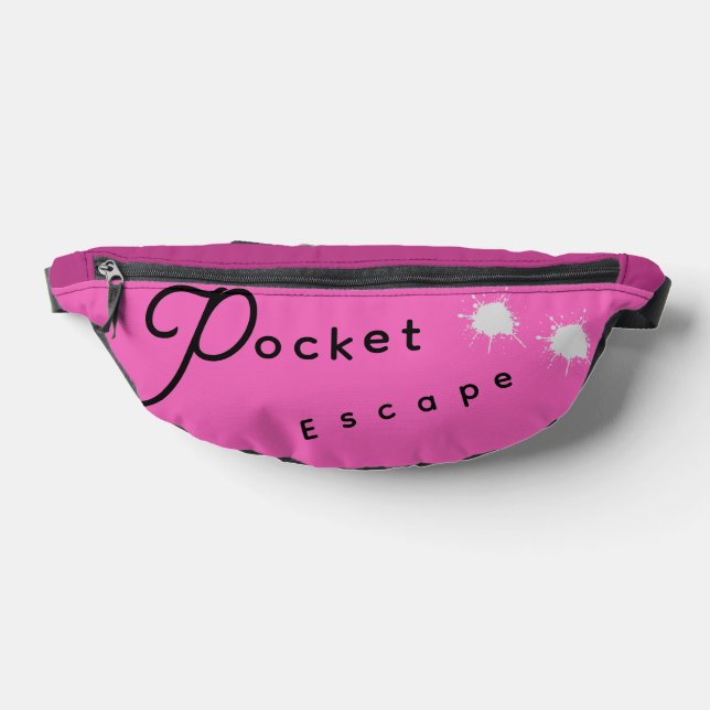 Sacs Banane Élégant Pocket Pink Échapper Couper Fanny Pack (Poser)