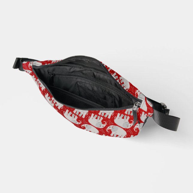Sacs Banane Elite Elephant 2-Sided Print Fanny-Pack (Ouvrir)