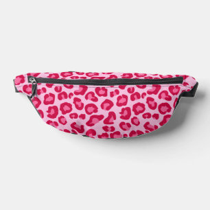 Sacs Banane Empreinte de léopard en Pastel Pink, Hot Pink et F