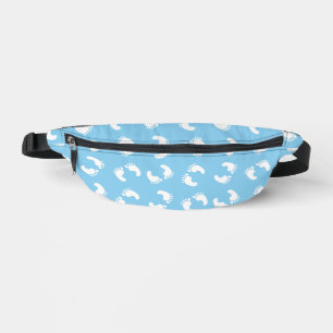 Sacs Banane Empreintes bébé, Pied bébé, Marches, Bleu, Garçon