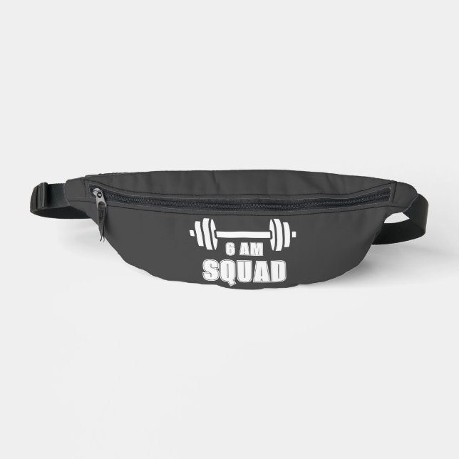 Sacs Banane Exercice Unisex de l'équipe de 6 heures (Recto)