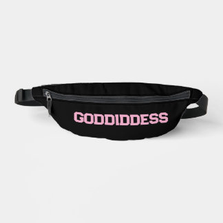 Sacs Banane Fanny pack avec lettres rose GODdidDESS