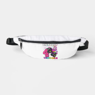 Sacs Banane Fête d'anniversaire licorne camion monstre 4 ans
