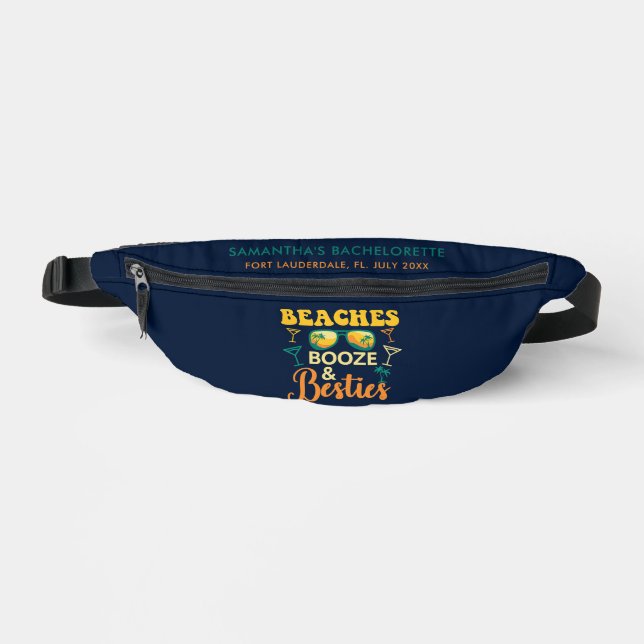 Sacs Banane Fête de Bachelorette sur mesure Plages Alcool Meil (Recto)