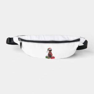 Sacs Banane Feu de Noël Feu de Noël Doberman Chien Noël _3