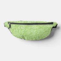 FEUILLES LÉGÈRES VERT ORNATE FLOURISH MOTIFS