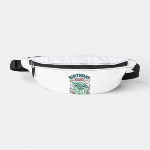 Sacs Banane Fille d'anniversaire 10 Tortue de mer Gravure vint