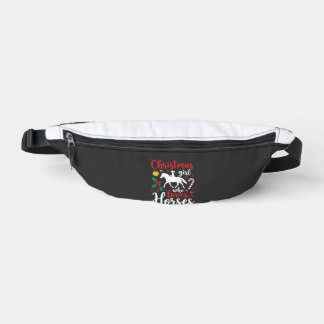 Sacs Banane Fille de Noël qui aime les chevaux