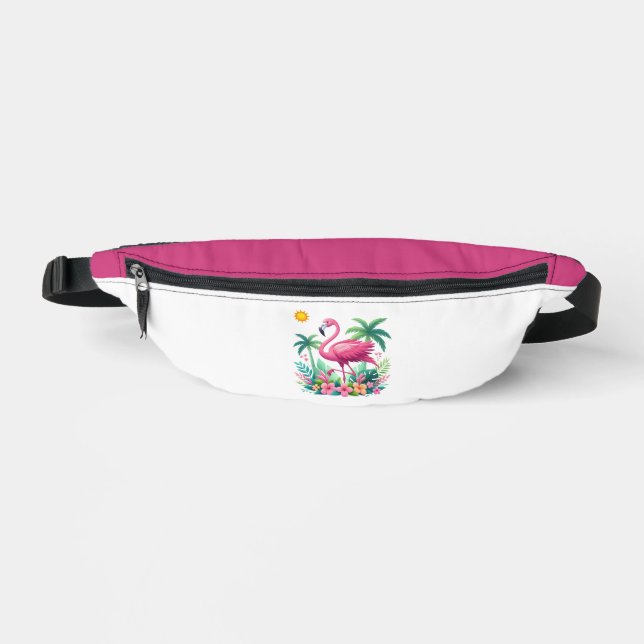Sacs Banane Flamingo rose tropicale/Floride (Recto)
