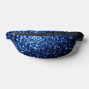 Sacs Banane Flamme de parties scintillant bleu foncé