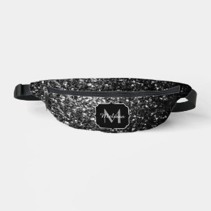 Sacs Banane Flamme de parties scintillant gris foncé Monogram