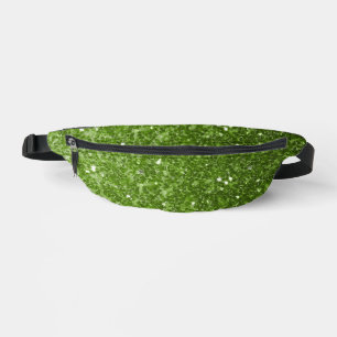 Sacs Banane Flamme de parties scintillant vert clair