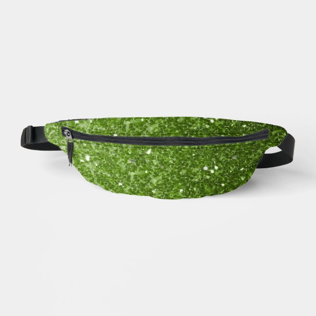 Sacs Banane Flamme de parties scintillant vert clair (Recto)