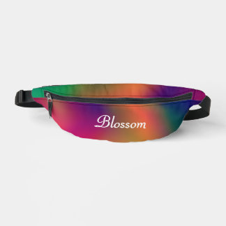 Sacs Banane Fleur arc-en-ciel personnalisée