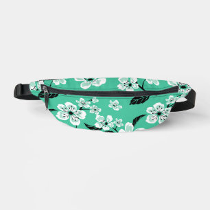 SACS BANANE FLEUR DE CERISIER - MOTIF SAKURA EN MINT